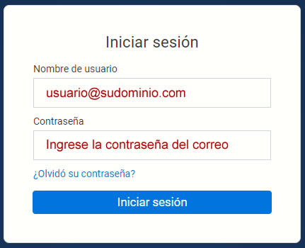 Acceso WebMail